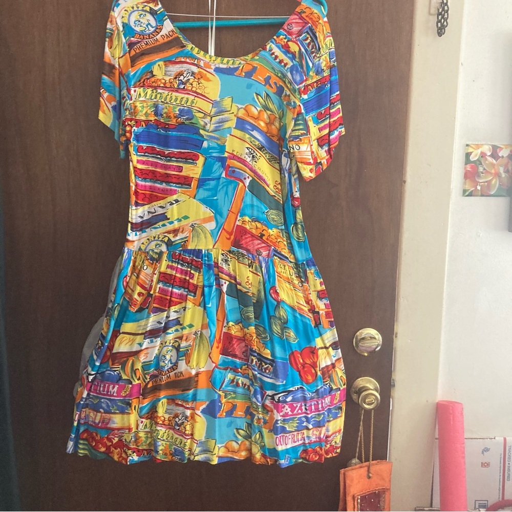 Blue and Red Flutter Sleeve I’m in Mini Sundress
